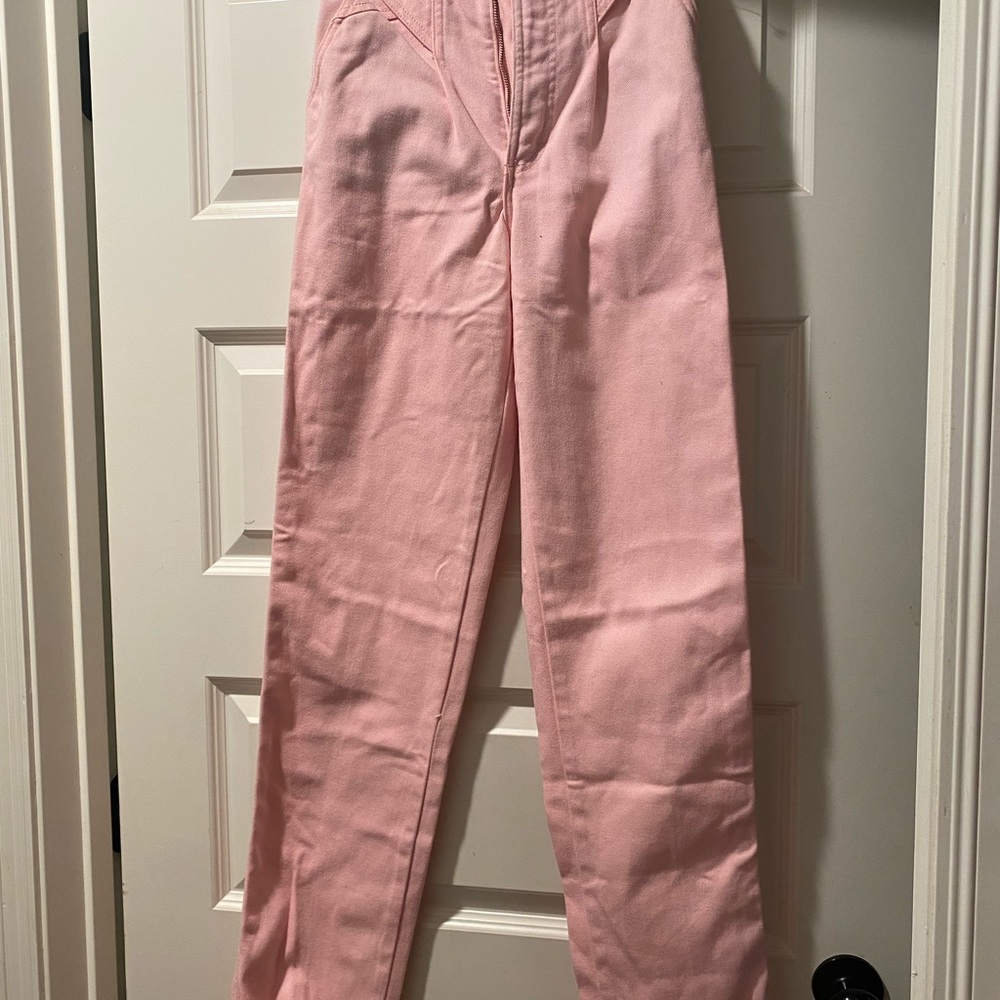 Vintage, rocky mountain light, pink western,high rise jeans